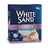 White Sand Sand Sensitive Plus Cat Litter Yapışmayan Kedi Kumu 6Lt