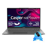 Casper Nirvana X600.1270-DU00A-G-F-KM35S Intel Core i7-12700H 32GB RAM 250GB NVME SSD Windows 11 Home + Kablolu Mouse Hediye