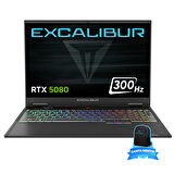Casper Excalibur G920.1490-DX80A-E Intel Core i9-14900HX 32GB DDR5 RAM 2TB NVME SSD 16GB RTX5080 Windows 11 Home 300Hz Gaming Laptop