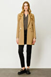 Ekol Düğmeli Camel Kadın Ceket 23204007