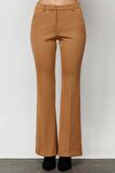 Ekol Kadın Bol Paça Pantolon 4035 Camel