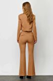 Ekol Kadın Bol Paça Pantolon 4035 Camel