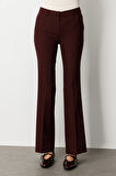 Ekol Kadın İspanyol Paça Yan Cepli Pantolon 5011 Bordo