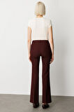 Ekol Kadın İspanyol Paça Yan Cepli Pantolon 5011 Bordo