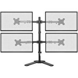 Ergoflex EF44 Steel Design 2-8 Kg Quad Ekran Asansörlü 13-27inch Desktop Monitör Standı