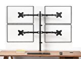 Ergoflex EF54 Steel Design 2-8 Kg Quad Ekran Asansörlü 13-27inch Monitör Standı
