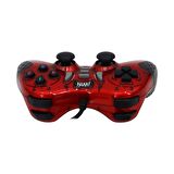 Jwin USB-1245 PC Gamepad  Bilgisayar Oyun Kolu - Kırmızı