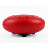 Jwin JTN-68 6 Inç 8 Ses Ton Çelik Handpan Tongue Drum Davulu - Kırmızı