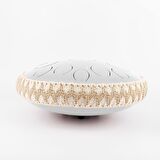 Jwin JTN-1415 14 Inç 15 Ses Ton Çelik Handpan Tongue Drum Davulu - Beyaz