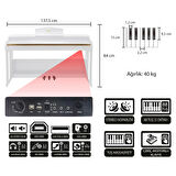 Jwin Sapphire SDP-214 Çekiç Aksiyonlu 88 Tuşlu Dijital Piyano + Tabure - Beyaz