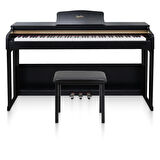 Jwin Sapphire SDP-214 Çekiç Aksiyonlu 88 Tuşlu Dijital Piyano + Tabure - Siyah