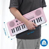 Jwin Sapphire MK-1537 37 Tuşlu Org (Adaptör Hediye)-Pembe