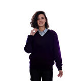 Formteks Güvenlik Kazak  V Yaka Lacivert