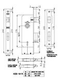 Kale Kilit 151R Oda 35Mm Ekstra Kilit Nikel