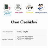 Goink EPSON WF-C5890 Siyah Mürekkep 500 ml (Muadil)