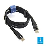 SHAZA TYPE-C TO TYPE-C PD 5A 100W Örgülü Hızlı Şarj ve Data Kablosu 3 Metre
