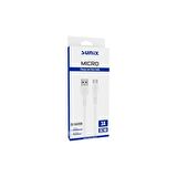 Sunix 3A Micro Hızlı Şarj ve Data Kablosu Beyaz SC-90