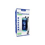 Sunix 3000 Mah Çift Miktofonlu 6.5"x2 İnç Led Işıklı Bluetooth Hoparlör BTS-67