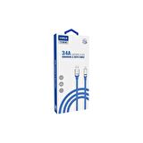 Sunix 3.4A Lightning Şarj ve Data Kablosu Mavi SC-64