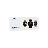 Sunix Smart Watch 1.43" Amoled HD Ekran 410 Mah Pil Ömürlü Akıllı Saat Siyah
