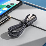 Shaza 4in1 65W USB-Type C ve Lightning Örgülü Şarj ve Data Kablosu