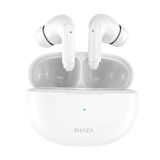 Shaza Air8 4 Mikrofonlu ENC 400 mAh TWS Silikonlu Bluetooth Kulakiçi Kulaklık Beyaz