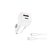 Sunix 20W Qualcomm 3.0 Usb-C Lightning Araç Şarj Seti C-21