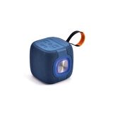 Sunix 2400mAH Ledli Taşıma Kancalı Bluetooth Hoparlör Mavi BTS-89