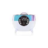 Sunix 2400 Mah Wireless Şarj Saat ve Alarm Özellikli Ledli Bluetooth Hoparlör BTS-99