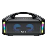 Tribit Stormbox Blast 90W 30 Saat Oynatma Süresi IPX7 Su Geçirmez RGB Taşınabilir TWS Bluetooth Hoparlör Siyah