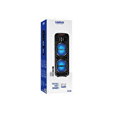 Sunix 20W 4500 Mah 8"x2 Woofer Taşınabilir Bluetooth Hoparlör BTS-350
