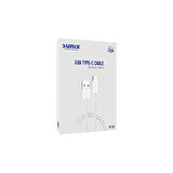 Sunix 3.0A USB Type-C Örgülü Hızlı Şarj ve Data Kablosu 2 metre IP-16