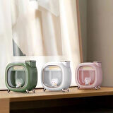 Hakopro 500 mL Gece Lambası Özellikli Hava Nemlendirici Aromatik Difüzör Pembe HP-1003