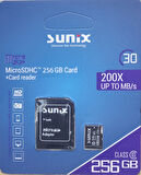 Sunix 200X Up To Mb/s Class 10 MicroSHDC 256 Gb Hafıza Kartı