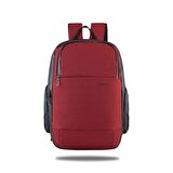 Classone BP-IT805 15.6 inç Parma WTXpro Su Geçirmez Kumaş Notebook Sırt Çantası Bordo