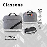 Classone 15.6 inch Magic Serisi Notebook Çanta / Gri