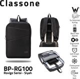 Rovigo BP-RG100 WTXpro Su geçirmez Kumaş 15.6" Notebook Laptop Sırt ÇNT