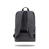 Classone BP-WTX204G 15,6" Su Geçirmez Kumaş Fermuar Notebook Laptop Çantası Gri
