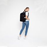 Classone BP-WTX300SK 15,6"Su Geçirmez Kumaş Fermuar Notebook Sırt Çantası Siyah Kırmızı