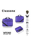 Classone Wtx303 Wtxpro serisi 15.6 Inch Uyumlu Su Geçirmez Kumaş Macbook, Laptop , Notebook El Çanta