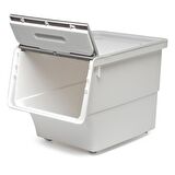Technow Motek TCH-MT04 33 Litre Beyaz Gri Tekerlekli Tekli Organizer
