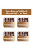 Kahve Dünyası Sütlü Kaşık Çikolata 6 x 8 gr x 4 Adet