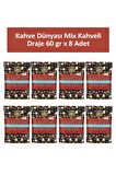 Kahve Dünyası KAHVELİ KARIŞIK DRAJE 60 GR x 8 Adet