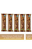 Kahve Dünyası Fındık Ezmesi ve Bütün Fındıklı Sütlü Çikolata 33 gr x 8 Adet
