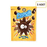 Kahve Dünyası Popçik Patırdak Patlayan Şeker ve Çilek Aromalı Çikolata Kaplı Buğday Patlağı 40 g (3 Adet)