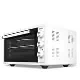 Simfer 4502 Beyaz 45 LT Turbo Fan Mini/Midi Fırın - 6 Fonksiyon,Yoğurt Yapma, Buz Çözme & İç Aydınlatma