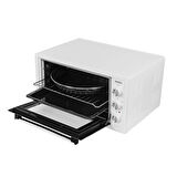 Simfer 4552 Beyaz 45 LT Turbo Fan Mini/Midi Fırın - 6 Fonksiyon,Yoğurt Yapma, Buz Çözme & İç Aydınlatma