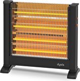 Dysis Power Slim Htr-7432 2200 W Termostatlı Elektrikli Ayaklı Quartz Soba 51 m2
