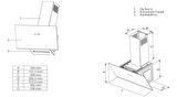 Simfer 8738 60Cm Premium Siyah 2 Cam, Inox Dekorlu Davlumbaz
