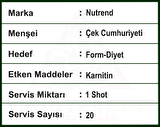 Nutrend L-carnitine Shot 3000mg 20 Ampül - Portakal Aromalı Thermoganic Karnitin
